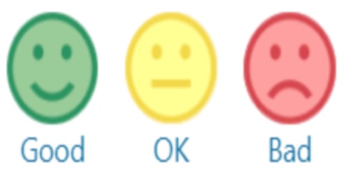 Smileback faces for surveys